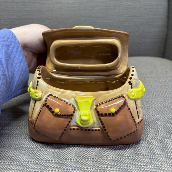 Ceramic Colorful Purse Trinket Decor Jewelry Holder - Picture 5 of 6